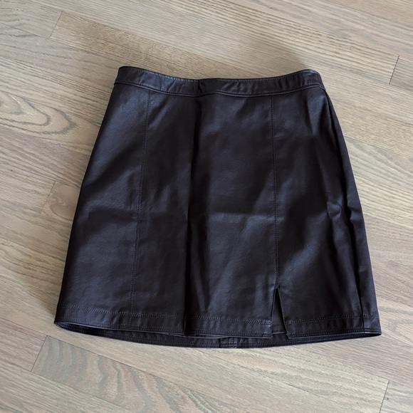 Abercrombie & Fitch Dresses & Skirts - Abercrombie and Fitch Vegan Leather chocolate Brown mini Skirt Small